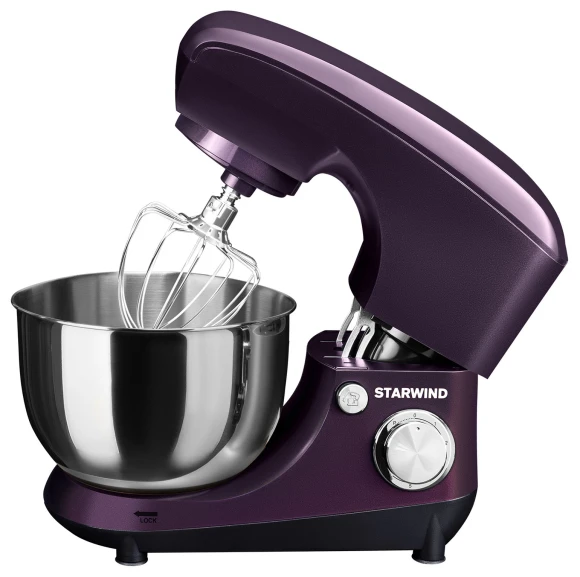 Миксер планетарный Starwind SPM5180 1000Вт ежевичный Миксер планетарный Starwind SPM5180 1000Вт ежевичный