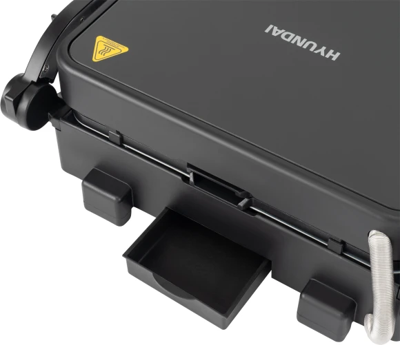 Электрогриль Hyundai HYG-7000 2000Вт серебристый/черный