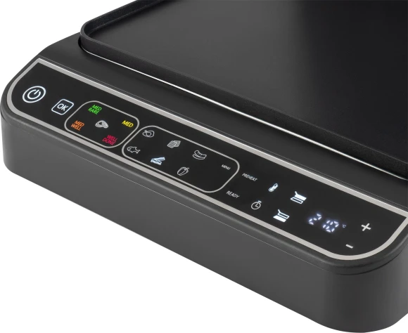 Электрогриль Hyundai HYG-7000 2000Вт серебристый/черный