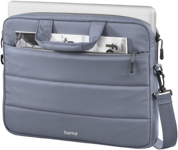 Сумка для ноутбука 13.3" Hama Toronto серый/голубой нейлон (00216567)