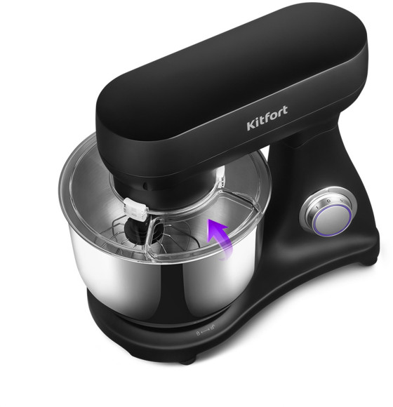 Миксер планетарный Kitfort КТ-3076 1800Вт черный
