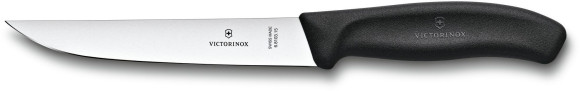 Нож кухонный Victorinox Swiss Classic (6.8103.15B) стальной разделочный лезв.150мм прямая заточка черный блистер