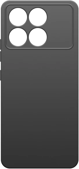 Чехол (клип-кейс) BoraSCO для Xiaomi Poco F6 Pro Silicone Case черный (73394)