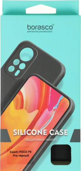 Чехол (клип-кейс) BoraSCO для Xiaomi Poco F6 Pro Silicone Case черный (73394) Чехол (клип-кейс) BoraSCO для Xiaomi Poco F6 Pro Silicone Case черный (73394)