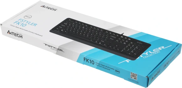 Клавиатура A4Tech Fstyler FK10 черный/серый USB (FK10 GREY) кабель 1.5м Клавиатура A4Tech Fstyler FK10 черный/серый USB (FK10 GREY) кабель 1.5м