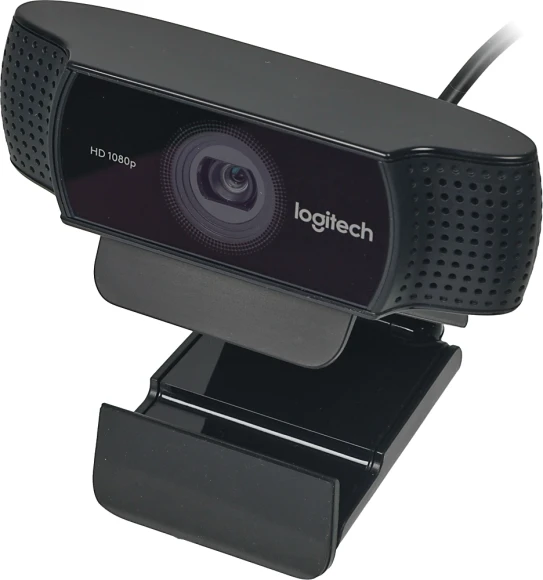 Камера Web Logitech Pro Stream C922 черный 3Mpix (1920x1080) USB2.0 с микрофоном (960-001089) Камера Web Logitech Pro Stream C922 черный 3Mpix (1920x1080) USB2.0 с микрофоном (960-001089)