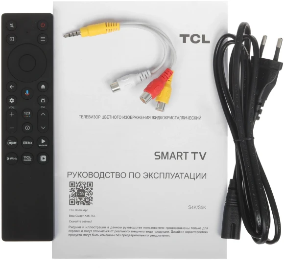 Телевизор QLED TCL 32" 32S5K-UZ черный FULL HD 60Hz DVB-T DVB-T2 DVB-C DVB-S DVB-S2 USB WiFi Smart TV