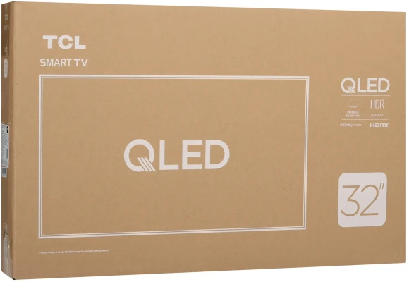 Телевизор QLED TCL 32" 32S5K-UZ черный FULL HD 60Hz DVB-T DVB-T2 DVB-C DVB-S DVB-S2 USB WiFi Smart TV