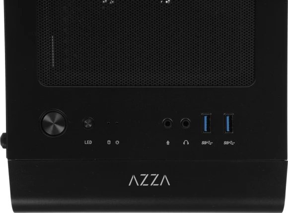 Корпус Azza Prime 360E черный без БП ATX 5x120mm 2x140mm 2xUSB3.0 audio bott PSU