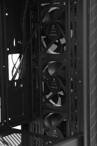 Корпус Azza Prime 360E черный без БП ATX 5x120mm 2x140mm 2xUSB3.0 audio bott PSU