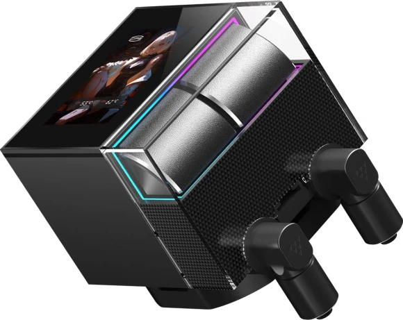 Система водяного охлаждения PcCooler DS360 Display ARGB Soc-AM5/AM4/1200/1700/1851 черный 4-pin 39.8dB Al LCD 310W Ret (DS360-BKNWXY-GL)