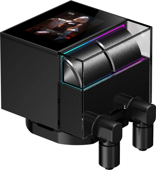 Система водяного охлаждения PcCooler DS360 Display ARGB Soc-AM5/AM4/1200/1700/1851 черный 4-pin 39.8dB Al LCD 310W Ret (DS360-BKNWXY-GL)