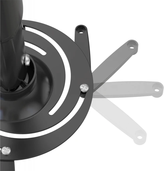 Кронштейн для проектора Cactus CS-VM-PR05M-BK черный макс.10кг потолочный поворот и наклон Кронштейн для проектора Cactus CS-VM-PR05M-BK черный макс.10кг потолочный поворот и наклон