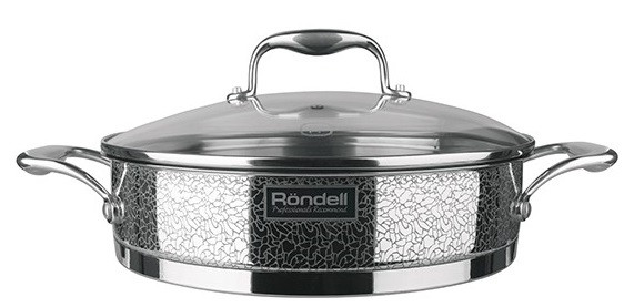 Сотейник Rondell Vintage RDS-353 2.6л. d=26см (с крышкой) стальной Сотейник Rondell Vintage RDS-353 2.6л. d=26см (с крышкой) стальной