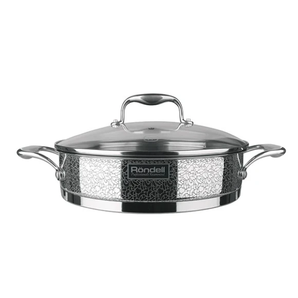 Сотейник Rondell Vintage RDS-353 2.6л. d=26см (с крышкой) стальной Сотейник Rondell Vintage RDS-353 2.6л. d=26см (с крышкой) стальной