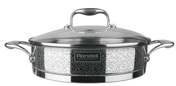 Сотейник Rondell Vintage RDS-353 2.6л. d=26см (с крышкой) стальной Сотейник Rondell Vintage RDS-353 2.6л. d=26см (с крышкой) стальной