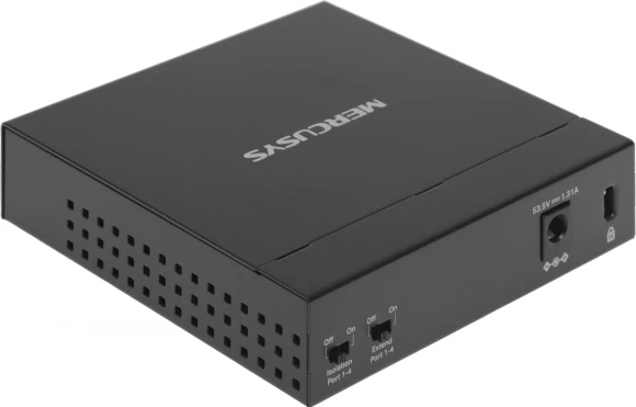 Коммутатор Mercusys MS105GP (L2) 5x1Гбит/с 4PoE+ 65W неуправляемый Коммутатор Mercusys MS105GP (L2) 5x1Гбит/с 4PoE+ 65W неуправляемый