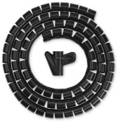 Кабельный органайзер Buro BHP CG252B Spiral Hose 25x2000mm Black Кабельный органайзер Buro BHP CG252B Spiral Hose 25x2000mm Black