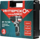 Дрель-шуруповерт Интерскол ДА-10/12В аккум. патрон:быстрозажимной (кейс в комплекте) (687.2.2.70) Дрель-шуруповерт Интерскол ДА-10/12В аккум. патрон:быстрозажимной (кейс в комплекте) (687.2.2.70)