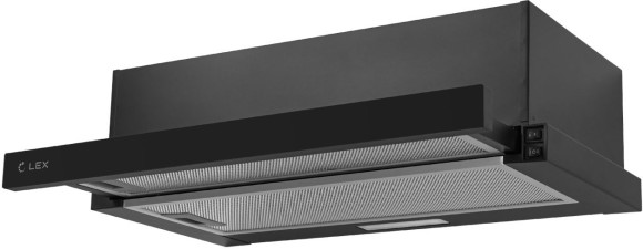 Вытяжка встраиваемая Lex Hubble 500 черный управление: кнопочное (1 мотор) Вытяжка встраиваемая Lex Hubble 500 черный управление: кнопочное (1 мотор)