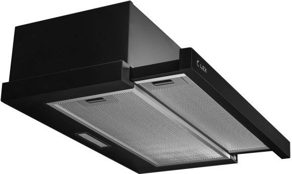 Вытяжка встраиваемая Lex Hubble 500 черный управление: кнопочное (1 мотор) Вытяжка встраиваемая Lex Hubble 500 черный управление: кнопочное (1 мотор)