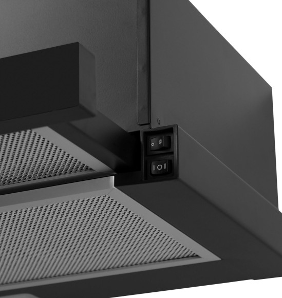 Вытяжка встраиваемая Lex Hubble 500 черный управление: кнопочное (1 мотор) Вытяжка встраиваемая Lex Hubble 500 черный управление: кнопочное (1 мотор)