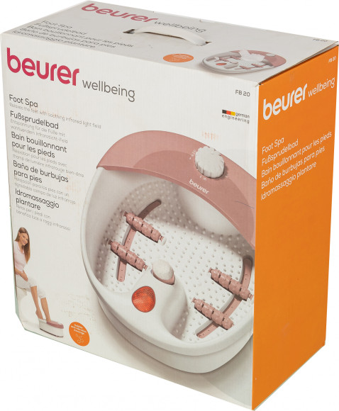 Гидромассажная ванночка для ног Beurer FB20 120Вт белый (636.05) Гидромассажная ванночка для ног Beurer FB20 120Вт белый (636.05)