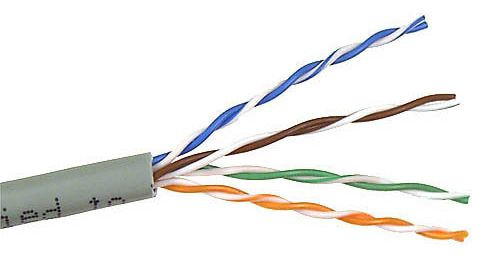 Кабель информационный Lanmaster TWT-5EUTP-XS кат.5E UTP 4 пары 25AWG PVC внутренний 305м серый Кабель информационный Lanmaster TWT-5EUTP-XS кат.5E UTP 4 пары 25AWG PVC внутренний 305м серый