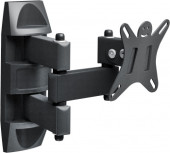 Кронштейн для телевизора Holder LCDS-5039 металлик 10"-26" макс.25кг настенный поворот и наклон Кронштейн для телевизора Holder LCDS-5039 металлик 10"-26" макс.25кг настенный поворот и наклон