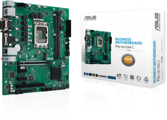 Материнская плата Asus PRO H610M-C-CSM Soc-1700 Intel H610 2xDDR5 mATX AC`97 8ch(7.1) GbLAN+VGA+DVI+HDMI+DP Материнская плата Asus PRO H610M-C-CSM Soc-1700 Intel H610 2xDDR5 mATX AC`97 8ch(7.1) GbLAN+VGA+DVI+HDMI+DP