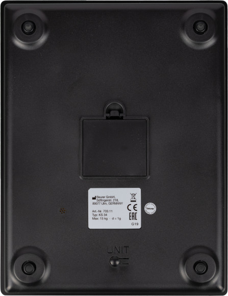 Весы кухонные электронные Beurer KS34 XL макс.вес:15кг черный Весы кухонные электронные Beurer KS34 XL макс.вес:15кг черный