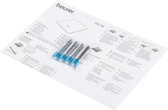 Весы кухонные электронные Beurer KS34 XL макс.вес:15кг черный Весы кухонные электронные Beurer KS34 XL макс.вес:15кг черный