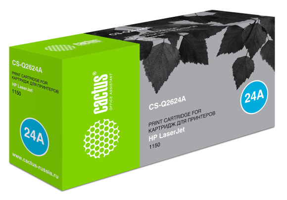 Картридж лазерный Cactus CS-Q2624A Q2624A черный (2500стр.) для HP LJ 1150 Картридж лазерный Cactus CS-Q2624A Q2624A черный (2500стр.) для HP LJ 1150