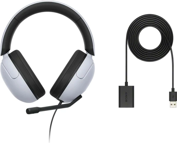 Гарнитура мониторные Sony INZONE H3 1.2м белый/черный проводные оголовье (MDRG300/W)