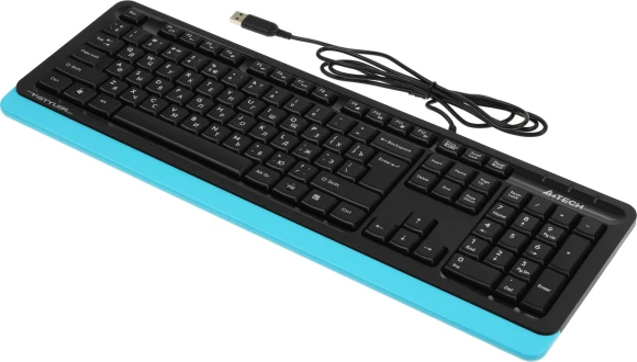 Клавиатура A4Tech Fstyler FK10 черный/синий USB (FK10 BLUE) Клавиатура A4Tech Fstyler FK10 черный/синий USB (FK10 BLUE)