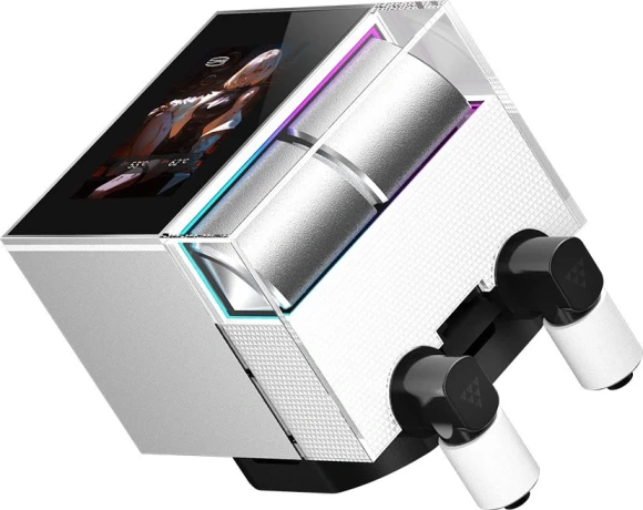 Система водяного охлаждения PcCooler DS360 Display ARGB Soc-AM5/AM4/1200/1700/1851 белый 4-pin 39.8dB Al LCD 310W Ret (DS360-WHNWXY-GL)