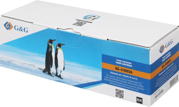 Картридж лазерный G&G GG-C4092A черный (2500стр.) для HP LJ 1100/3200/3220