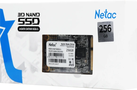 Накопитель SSD Netac SATA-III 256GB NT01N5M-256G-M3X N5M mSATA
