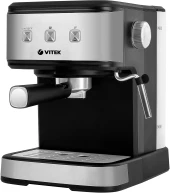 Кофеварка рожковая Vitek Metropolis VT-8470 850Вт серебристый/черный Кофеварка рожковая Vitek Metropolis VT-8470 850Вт серебристый/черный