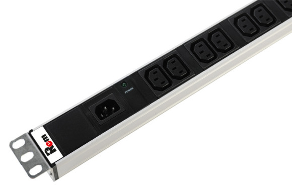 Блок распределения питания Rem Rem-10 R-10-10C13-I-440-Z гор.размещ. 10xC13 базовые 10A C14