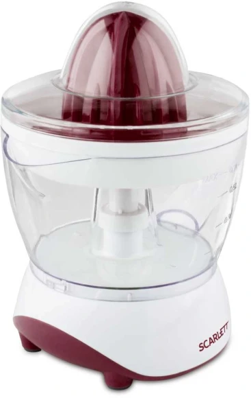 Соковыжималка цитрусовая Scarlett SC-JE50C06 25Вт рез.сок.:700мл. белый/коричневый Соковыжималка цитрусовая Scarlett SC-JE50C06 25Вт рез.сок.:700мл. белый/коричневый