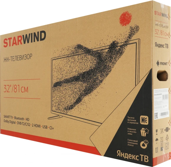 Телевизор LED Starwind 32" SW-LED32SG305 Яндекс.ТВ Frameless черный/черный HD 60Hz DVB-T DVB-T2 DVB-C DVB-S DVB-S2 USB WiFi Smart TV Телевизор LED Starwind 32" SW-LED32SG305 Яндекс.ТВ Frameless черный/черный HD 60Hz DVB-T DVB-T2 DVB-C DVB-S DVB-S2 USB WiFi Smart TV