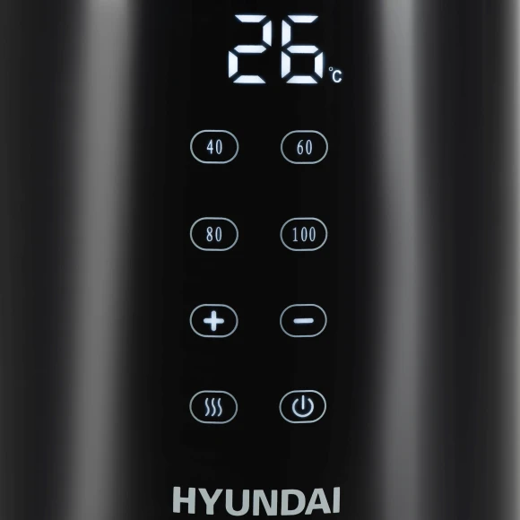 Чайник электрический Hyundai HYK-S4017 1.7л. 2200Вт черный корпус: металл