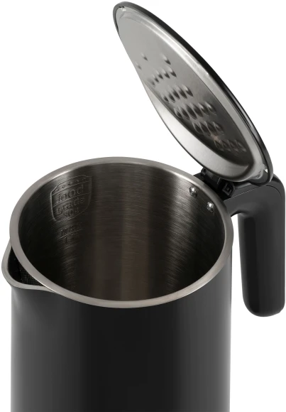 Чайник электрический Hyundai HYK-S4017 1.7л. 2200Вт черный корпус: металл