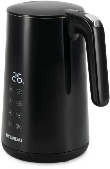 Чайник электрический Hyundai HYK-S4017 1.7л. 2200Вт черный корпус: металл