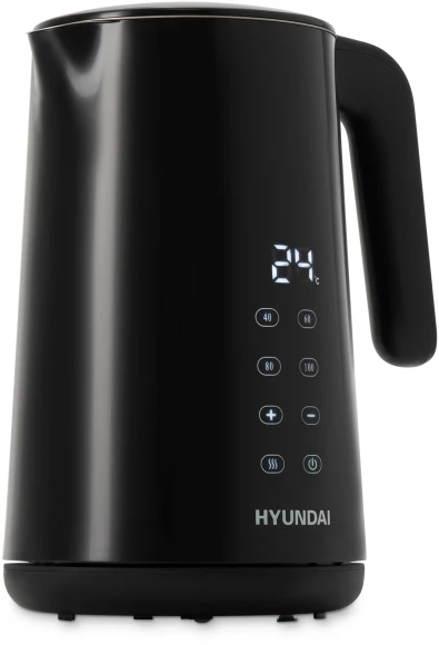 Чайник электрический Hyundai HYK-S4017 1.7л. 2200Вт черный корпус: металл