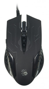 Мышь A4Tech Bloody Q51 черный/рисунок оптическая 6200dpi USB 8but Мышь A4Tech Bloody Q51 черный/рисунок оптическая 6200dpi USB 8but