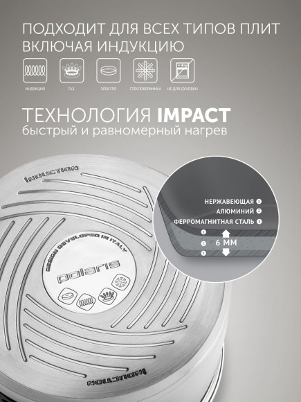 Набор посуды Polaris Fold&Keep 6S 6 предметов (018551) Набор посуды Polaris Fold&Keep 6S 6 предметов (018551)