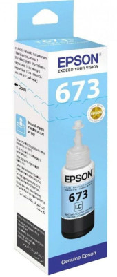 Чернила Epson 673 C13T673598 (аналог C13T67354A) светло-голубой 70мл для Epson L800/L810/L850/L1800 Чернила Epson 673 C13T673598 (аналог C13T67354A) светло-голубой 70мл для Epson L800/L810/L850/L1800