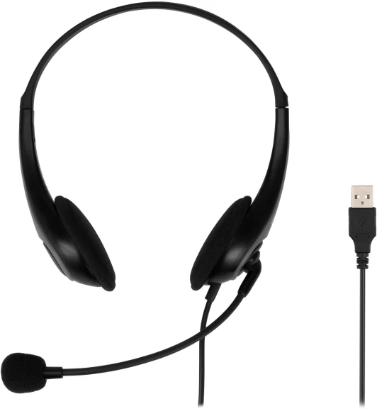 Наушники с микрофоном Оклик HS-M300 черный/серый 1.8м накладные оголовье (1876323) Наушники с микрофоном Оклик HS-M300 черный/серый 1.8м накладные оголовье (1876323)